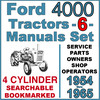 Thumbnail Ford 4000 Series 4 Cylinder Tractor SERVICE PARTS OWNERS -6- Manuals 1954-65 - DOWNLOAD Thumbnail Ford 4000 Series 4 Cylinder Tractor SERVICE PARTS OWNERS -6- Manuals 1954-65 - DOWNLOAD
