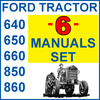 Thumbnail Ford 640 650 660 850 & 860 Tractor SERVICE, PARTS, OWNERS -6- MANUALS - DOWNLOAD Thumbnail Ford 640 650 660 850 & 860 Tractor SERVICE, PARTS, OWNERS -6- MANUALS - DOWNLOAD