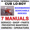 Thumbnail IH Farmall Cub Lo-Boy Tractor SERVICE, PARTS, OWNERS Manual -7- Manuals - IMPROVED - DOWNLOAD Thumbnail IH Farmall Cub Lo-Boy Tractor SERVICE, PARTS, OWNERS Manual -7- Manuals - IMPROVED - DOWNLOAD
