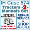 Thumbnail IH International Case 574 Tractor REPAIR SERVICE & SHOP Manual -2- Manuals - IMPROVED - DOWNLOAD Thumbnail IH International Case 574 Tractor REPAIR SERVICE & SHOP Manual -2- Manuals - IMPROVED - DOWNLOAD
