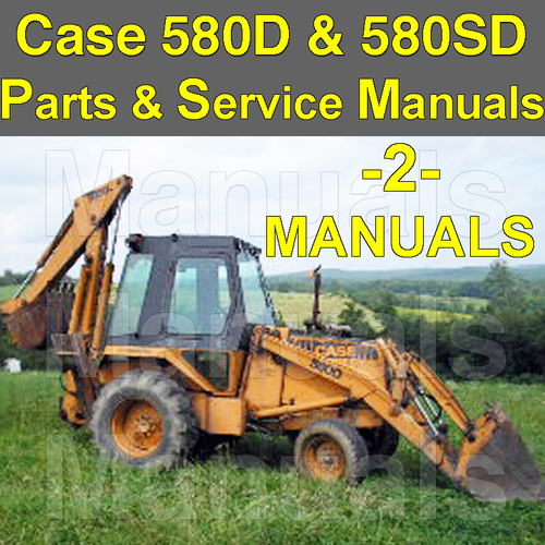 Product picture Case 580D 580SD 580 Super D TLB Tractor SERVICE MANUAL & PARTS Catalog -2- MANUALS - DOWNLOAD