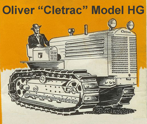 Product picture Oliver Cletrac HG Tractor Instruction Operators Maintenance Manual - DOWNLOAD