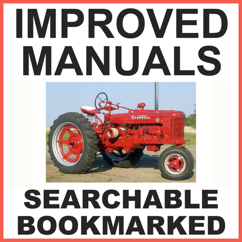 Product picture IH Farmall H & HV Tractor Service Workshop Repair Manual - IMPROVED - DOWNLOAD