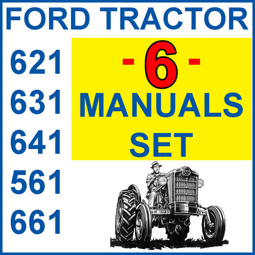 Product picture Ford 621 631 641 651 661 Tractor SERVICE PARTS OWNERS -6- Manuals - DOWNLOAD
