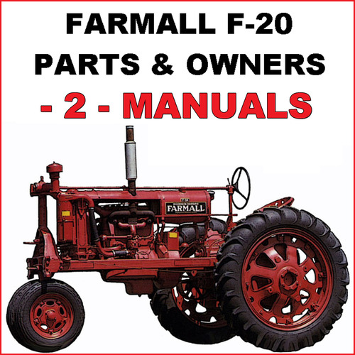 Product picture IH Farmall F-20 Tractor ILLUSTRATED PARTS & OWNERS INSTRUCTION -2- MANUALS - DOWNLOAD