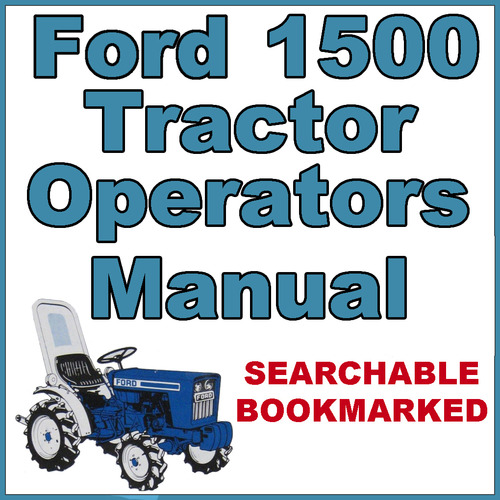 Product picture Ford New Holland 1500 Tractor Owners Operators Maintenance Manual - IMPROVED - DOWNLOAD