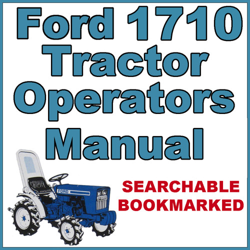 Product picture Ford 1710 Tractor Owners Operators Maintenance Manual - IMPROVED - DOWNLOAD