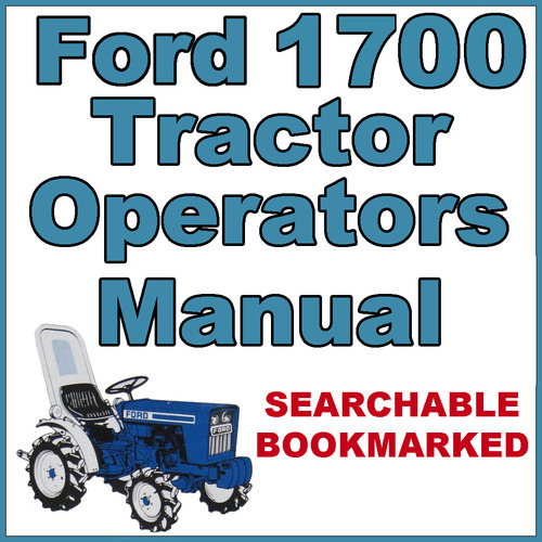 Product picture Ford New Holland 1700 Tractor Owners Operators Maintenance Manual - IMPROVED - DOWNLOAD