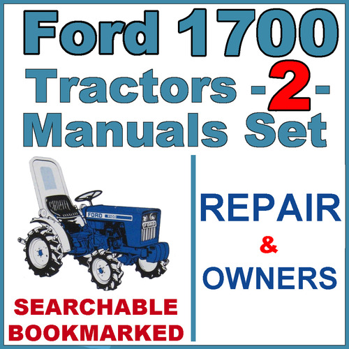Product picture Ford 1700 Tractor Service Repair Manual & Operator Instruction Manual -2- Manuals - IMPROVED - DOWNLOAD