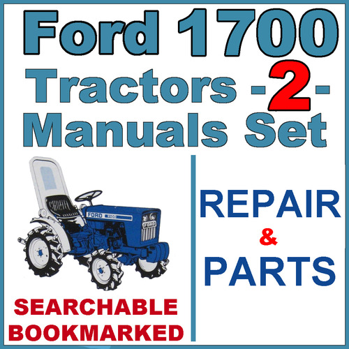 Product picture Ford 1700 Tractor Service Repair & Illustrated Parts Catalog Manual -2- Manuals - IMPROVED - DOWNLOAD