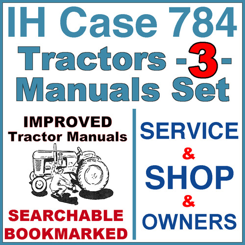 Product picture IH International Case 784 Tractor SERVICE, SHOP, OPERATOR Manual -3- Manuals - IMPROVED - DOWNLOAD