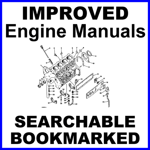 Product picture IH International Harvester BC144 BD144A BD154 Engine Factory Service Manual - IMPROVED - DOWNLOAD