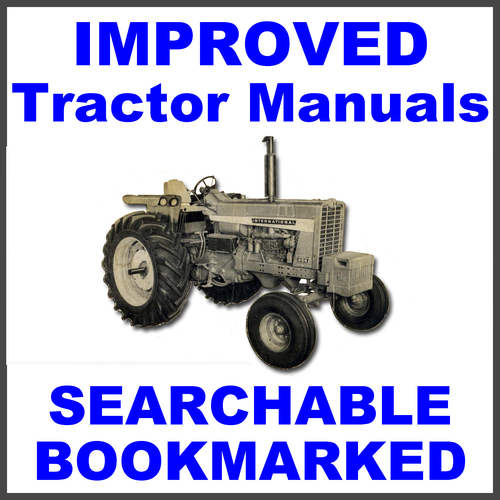 Product picture Collection of 2 files: IH International 856 Tractor Service Shop Manual & Operators Manual - IMPROVED - DOWNLOAD