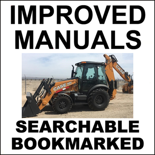 Product picture Case 580N, 580SN, 580SN WT, 590SN Tier 4 TLB Maintenance Operators Instruction Manual - DOWNLOAD