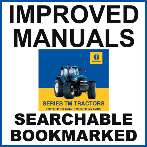 Product picture Collection of 2 files - Ford New Holland TM190 Tractor Service Repair Manual & Parts Catalog - IMPROVED - DOWNLOAD